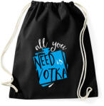 printfashion Vodka - Sportzsák, Tornazsák - Fekete (1429070)