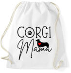 printfashion Corgi anya - Sportzsák, Tornazsák - Fehér (6972896)