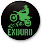 printfashion Enduro - Kitűző, hűtőmágnes - Fekete (4252691)