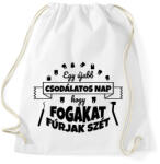 printfashion Csodálatos nap - Fogorvos - Sportzsák, Tornazsák - Fehér (10351687)