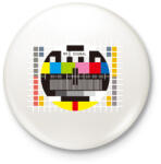 printfashion Monoscope 2 - Kitűző, hűtőmágnes - Fehér (3075436)