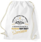 printfashion Csak két dolog tart örökké - Feleségem - Sportzsák, Tornazsák - Fehér (6985643)