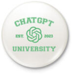printfashion ChatGPT university - Kitűző, hűtőmágnes - Fehér (14578979)