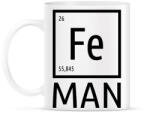printfashion Periodic Ironman Fekete - Bögre - Fehér (4256523)