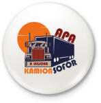 printfashion Apa a legjobb kamionsofőr - Kitűző, hűtőmágnes - Fehér (6550081)