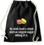 printfashion ha leszólnak a súlyod miatt - Sportzsák, Tornazsák - Fekete (1526252)