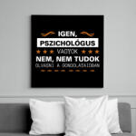 printfashion Olvasni a gondolataidban - Vászonkép - Fekete (11635139)