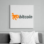 printfashion Bitcoin - Vászonkép - Fehér (6625743)