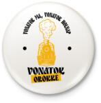 printfashion Vonatok ma, holnap, örökké - Kitűző, hűtőmágnes - Fehér (7685453)