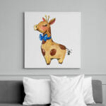 printfashion Cute Giraffe boy - Vászonkép - Fehér (6627074)