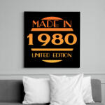 printfashion 1980 - Vászonkép - Fekete (12778656)