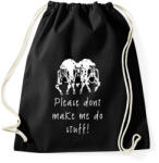 printfashion dont make me stuff - Sportzsák, Tornazsák - Fekete (1750179)