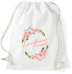 printfashion Lánybúcsú csapat (rózsás) - Sportzsák, Tornazsák - Fehér (6368476)
