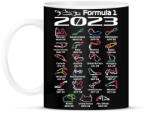 printfashion Formula 1 versenynaptár 2023 02 - Bögre - Fekete (11766458)