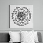 printfashion Kifesthető mandala minta3. - Vászonkép - Fehér (6634178)