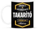printfashion Takarító prémium minőség - Bögre - Fekete (1469289)