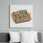 printfashion Free velociraptors - Vászonkép - Fehér (16053444)