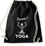 printfashion Forever Yoga - Sportzsák, Tornazsák - Fekete (2548093)