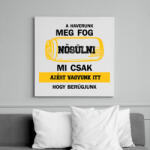 printfashion A haverunk meg fog nősülni - Fekete - Vászonkép - Fehér (6865834)