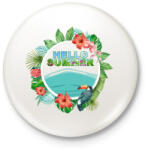 printfashion Hello Summer - Kitűző, hűtőmágnes - Fehér (3089069)