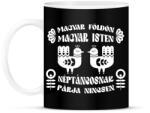 printfashion Néptáncosnak párja nincsen (fehér) - Bögre - Fekete (7419244)