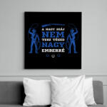 printfashion Nagy ember - Cowboy - Vászonkép - Fekete (7500266)