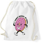 printfashion Donut worry be happy - Sportzsák, Tornazsák - Fehér (7560750)