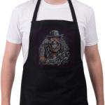 printfashion Szakállas motoros - Kötény - Fekete (14035740)