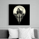 printfashion Kaszás motoron - Vászonkép - Fekete (6641861)