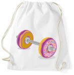 printfashion Fánk súlyzó - Sportzsák, Tornazsák - Fehér (263407)