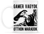 printfashion Gamer vagyok, otthon maradok - Bögre - Fehér (1040120)