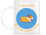 printfashion A lábaim kicsik, de futni nagyon tudok - Bögre - Fehér (6294950)