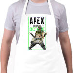 printfashion Apex Legends Octane - Kötény - Fehér (4911368)