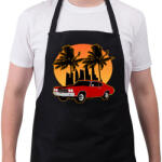 printfashion Muscle car - Kötény - Fekete (13280914)