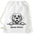 printfashion Labrador Retriver - Sportzsák, Tornazsák - Fehér (5120045)