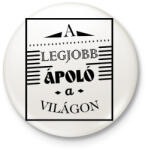 printfashion A legjobb ápoló - Kitűző, hűtőmágnes - Fehér (7228274)