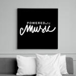 printfashion Powered by music - Vászonkép - Fekete (6646509)