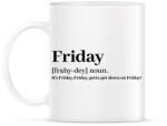 printfashion Friday - főnév - Bögre - Fehér (7080252)