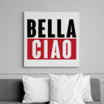 printfashion BELLA CIAO - fekete-piros - Vászonkép - Fehér (6638036)