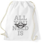printfashion All you need is MINI - Sportzsák, Tornazsák - Fehér (9959115)