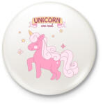 printfashion Igazi egyszarvú - Kitűző, hűtőmágnes - Fehér (3077483)