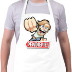 printfashion Pewdiepie - Kötény - Fehér (4907223)
