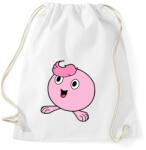 printfashion Rózsaszín gömböc - Sportzsák, Tornazsák - Fehér (1436327)