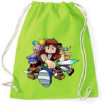 printfashion MINECRAFT - Sportzsák, Tornazsák - Limezöld (829683)