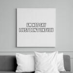 printfashion I'm not shy - Vászonkép - Fehér (13850958)