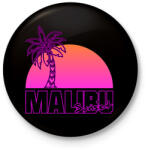 printfashion Malibu - Kitűző, hűtőmágnes - Fekete (7140816)