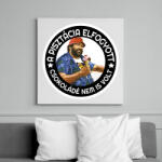 printfashion A PISZTÁCIA ELFOGYOTT CSOKOLÁDÉ NEM IS VOLT - Vászonkép - Fehér (6632630)