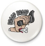 printfashion Nyélgáz! - Kitűző, hűtőmágnes - Fehér (4598577)