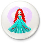 printfashion Kis hercegnő - Kitűző, hűtőmágnes - Fehér (14678579)