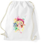 printfashion Kakas vízfesték - Sportzsák, Tornazsák - Fehér (1524341)